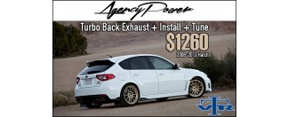 Agency Power Subaru Turbo Back Exhaust Package